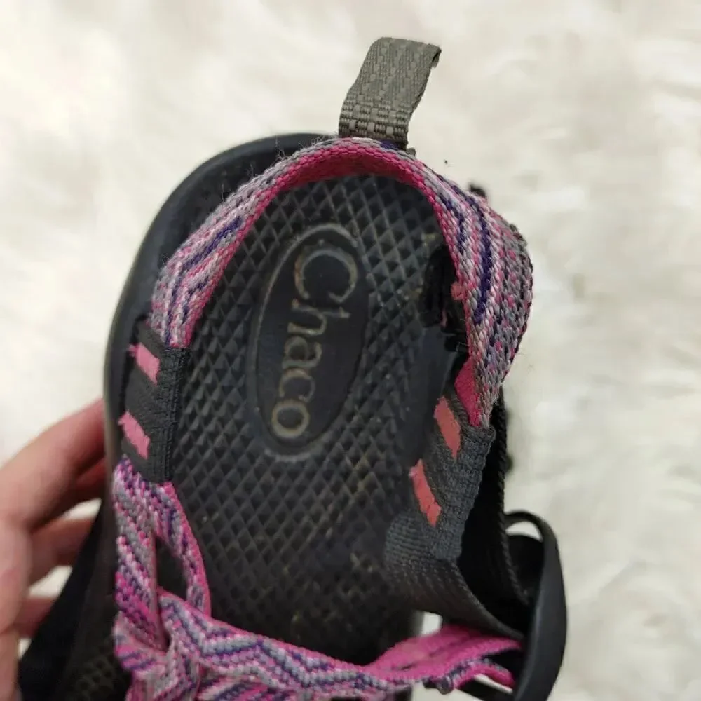 CHACO ZX/1 SANDALS ~ PINK PURPLE ~ SZ 3 YOUTH ~ GENTLY WORN.